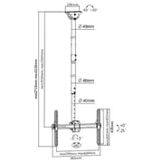 Beetec TV Ceiling Mount Black
