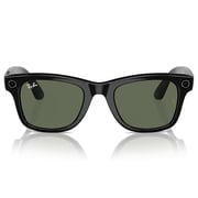 Rayban Meta Wayfarer Shiny Black Sunglasses For Men & Women RW4006