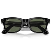 Rayban Meta Wayfarer Shiny Black Sunglasses For Men & Women RW4006