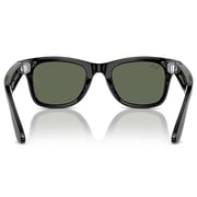 Rayban Meta Wayfarer Shiny Black Sunglasses For Men & Women RW4006