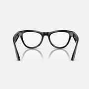 Ray-Ban RW4010 601/MF-52 Wearable Skyler Clear to Cerulean Blue Photochromic Lenses Black