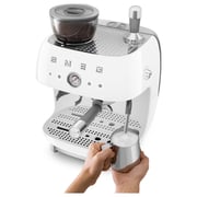 Smeg 50's Style Bean To Cup Coffee Machine EGF03WHUK