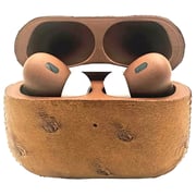 Merlin Craft 101192 AirPods Pro Gen 2C Wireless Earbuds Ostrich Brown