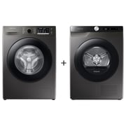Samsung Front Load Washer 8 kg WW80TA046AX + Front Load Dryer 8 kg DV80T5220AX