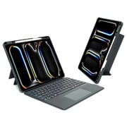 Glassology Keyboard Case with Screen Protector Black iPad Pro 13Inch