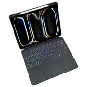 Glassology Keyboard Case with Screen Protector Black iPad Pro 13Inch