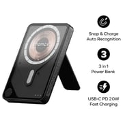 Momax 1-Power X Pro Magnetic Wireless Power Bank 5000mAh Black IP131HKD