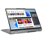 Lenovo IdeaPad 5 14IRH9 2-in-1 Convertible (2024) Laptop - 13th Gen / Intel Core i5-13420H / 14inch WUXGA / 1TB SSD / 16GB RAM / Shared Intel UHD Graphics / Windows 11 Home / English & Arabic Keyboard / Luna Grey / Middle East Version - [83KX0040AX]