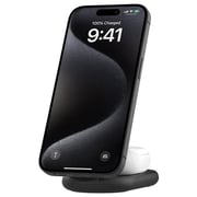 Belkin BoostCharge 2-in-1 Magnetic Foldable Wireless Charger With Qi2 Black