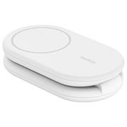 Belkin BoostCharge 2-in-1 Magnetic Foldable Wireless Charger with Qi2 White