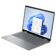 HP Envy 2-in-1 Convertible (2023) Laptop - 1st Series / Intel Core Ultra 7-155U / 14inch WUXGA / 1TB SSD / 16GB RAM / Shared Intel Graphics / Windows 11 Home / English Keyboard / Silver / International Version - [14-fc0023dx]