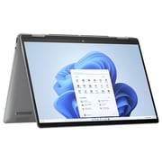 HP Envy 2-in-1 Convertible (2023) Laptop - 1st Series / Intel Core Ultra 7-155U / 14inch WUXGA / 1TB SSD / 16GB RAM / Shared Intel Graphics / Windows 11 Home / English Keyboard / Silver / International Version - [14-fc0023dx]