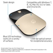 HP Wireless USB Mouse Matte Gold/Glossy Black