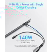 Anker 2-in-1 USB-C To USB-C Cable 4ft Black
