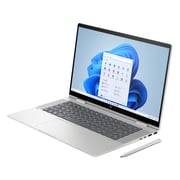 HP Envy x360 2-in-1 Convertible (2023) Laptop - 13th Gen / Intel Core i7-1355U / 15.6inch FHD / 1TB SSD / 16GB RAM / Shared Intel Iris Xe Graphics / Windows 11 Home / English & Arabic Keyboard / Natural Silver / Middle East Version - [15-FE0000NE]