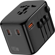 Fitit FTA45W Travel Adaptor with Auto Reset Fuse Black