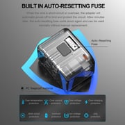 Fitit FTA45W Travel Adaptor with Auto Reset Fuse Black