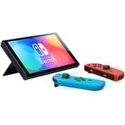 Nintendo Switch OLED Gaming Console 64GB Neon Blue/Red + Nyko Mini Controller