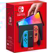 Nintendo Switch OLED Gaming Console 64GB Neon Blue/Red + Nyko Mini Controller