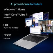 ASUS ExpertBook P5 Gaming (2024) Laptop - Series 2 / Intel Core Ultra 7-258V / 14inch WUXGA / 1TB SSD / 32GB RAM / Shared Intel Arc 140V Graphics / Windows 11 Home / English & Arabic Keyboard / Misty Grey / Middle East Version - [90NX0861-M00A40]
