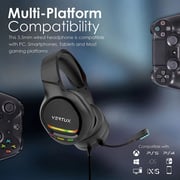 Vertux VT-HS-TOKYO Wired On Ear Gaming Headset Black