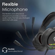 Vertux VT-HS-TOKYO Wired On Ear Gaming Headset Black
