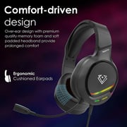 Vertux VT-HS-TOKYO Wired On Ear Gaming Headset Black