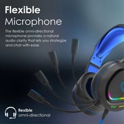 Vertux VT-HS-TOKYO Wired On Ear Gaming Headset Blue