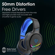 Vertux VT-HS-TOKYO Wired On Ear Gaming Headset Blue