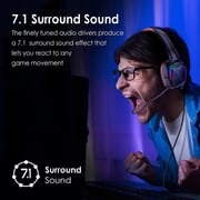 Vertux VT-HS-MIAMI 7.1 Wired On Ear Gaming Headset Red