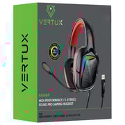 Vertux VT-HS-MIAMI 7.1 Wired On Ear Gaming Headset Red