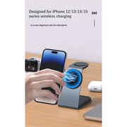 Charome 3-in-1 Wireless Charging Stand Silver/Grey