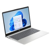 HP (2024) Laptop - 13th Gen / Intel Core i3-1315U / 14inch FHD / 256GB SSD / 8GB RAM / Shared Intel UHD Graphics / Windows 11 Home / English & Arabic Keyboard / Natural Silver / Middle East Version - [14EP0006NE]