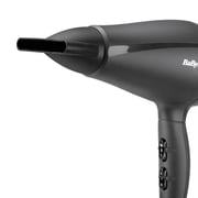 Babyliss Hair Dryer 2000 Watt - Black 5910E + Steam Hair Straightener I-Pro 230 Degrees - Purple ST396ALE