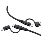 Charome 4-in-1 USB Cable 1.2m Black