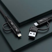 Charome 4-in-1 USB Cable 1.2m Black