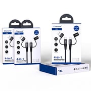 Charome 4-in-1 USB Cable 1.2m Black