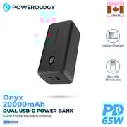 Powerology Power Bank 20000mAh Black PPBCHA19
