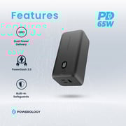 Powerology Power Bank 20000mAh Black PPBCHA19