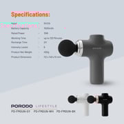 Porodo Handheld Massager PD-FMGUN-GY