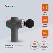 Porodo Handheld Massager PD-FMGUN-GY