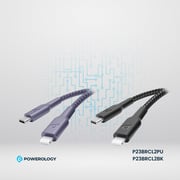 Powerology USB-C To Lightning Cable 2m Black