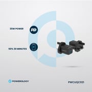 Powerology Wall Charger With Lightning Cable 1.2m Black