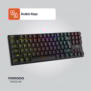 Porodo Wired Gaming Keyboard Black