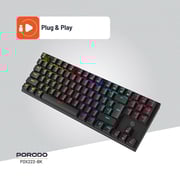 Porodo Wired Gaming Keyboard Black
