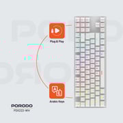 Porodo Wired Gaming Keyboard White