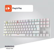 Porodo Wired Gaming Keyboard White