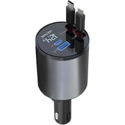 Green Lion 4-in-1 Car Charger Grey