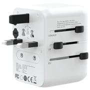 Green Lion 1 Pc Universal Travel Adaptor White