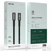 Green Lion USB-C To Lightning Cable 1m Black